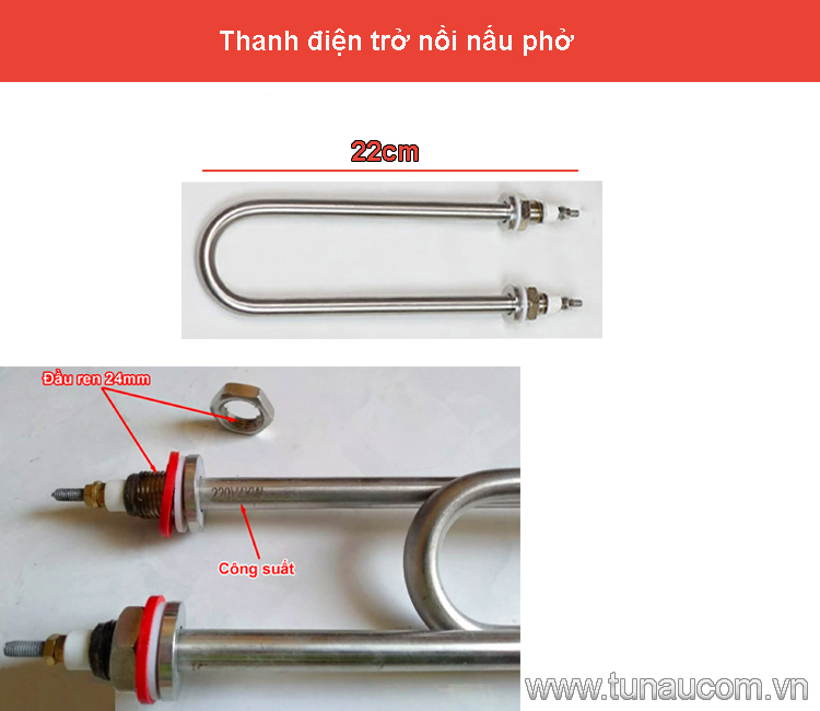 Thanh điện trở nồi nấu phở